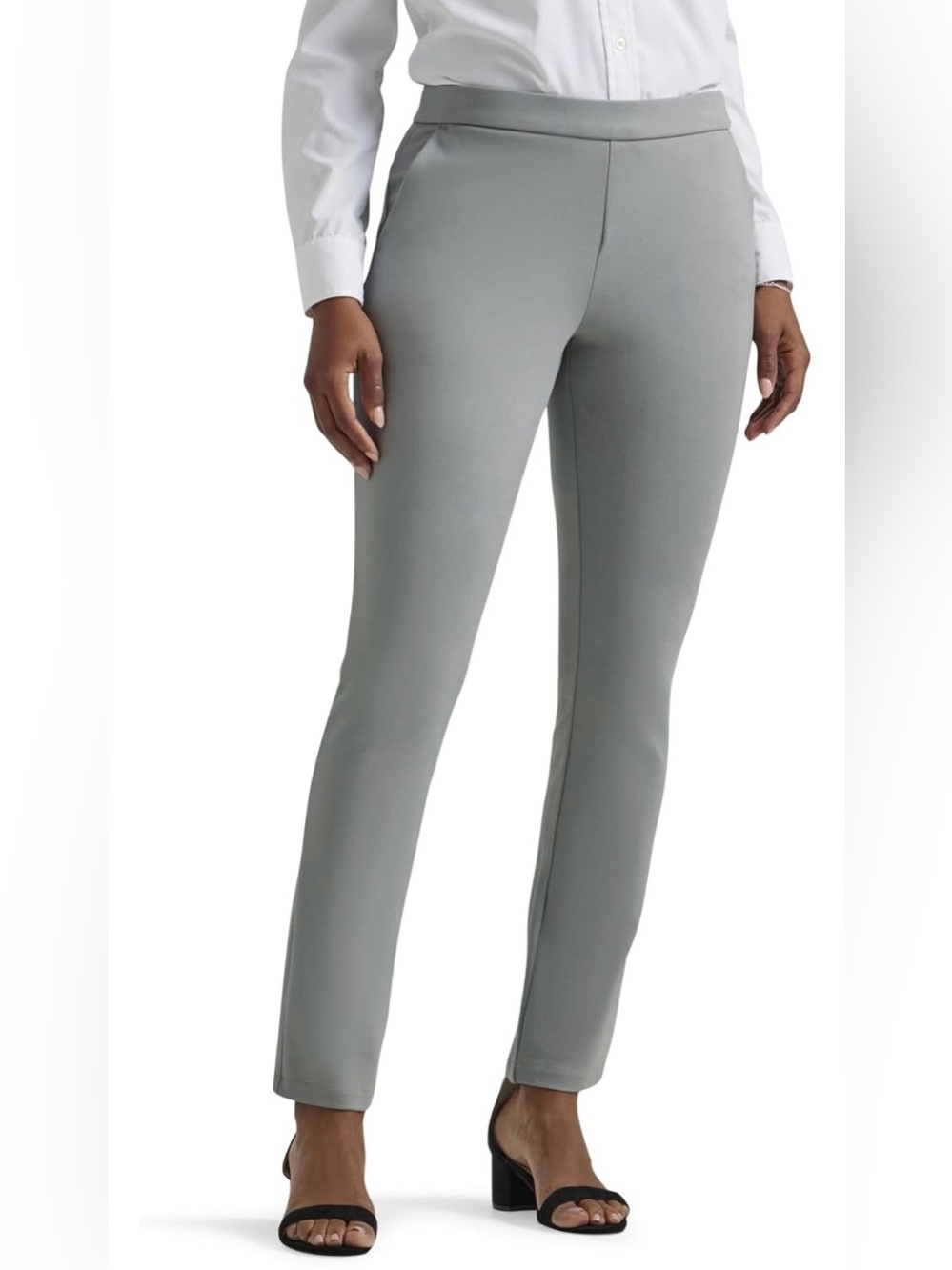 Lee Women's Petite Ultra Lux Mid Rise Slim Fit Ankle Pant-SIZE 6SP